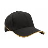 Cap - mod. 4013:Black, Cotton, Gold